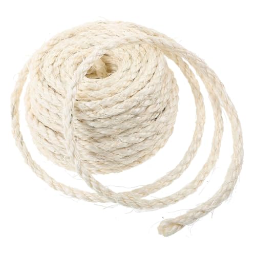 Abaodam 1Rolle Katzenkratzerseil aus Sisal für Katzenbaum Kratzmöbel und DIY Projekte für Reparaturen Basteln und Ersetzen Abaodam 1Rolle Katzenkratzerseil aus Sisal für Katzenbaum Kratzmöbel und DIY Projekte für Reparaturen Basteln und Ersetzen von Abaodam