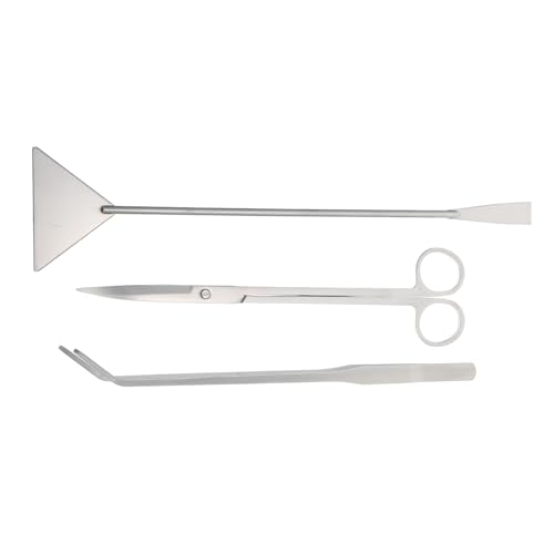 Abaodam 1Satz Aquarienschneider Set Multifunktions Werkzeug für Aquarienpflege Schere Schaber und Pinzette für Aquarienpflanzen und Tanksubstrat von Abaodam