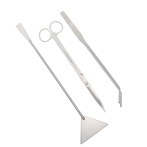 Abaodam Aquariumschere Mit Langer Aquarium Pinzette Und Multifunktionaler Aquariumschaufel Für Aquariumpflege Und Bepflanzung von Abaodam