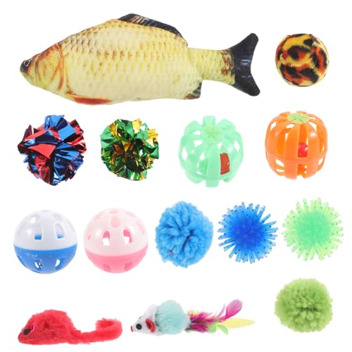 Abaodam 1Satz Cat Teaser Toy Fun Mouse Shaped Interactive Toys for Cats with Accessories Stimulates Curiosity and Keeps Kittens Active Abaodam 1Satz Cat Teaser Toy Fun Mouse Shaped Interactive Toys for Cats with Accessories Stimulates Curiosity and Keeps Kittens Active von Abaodam