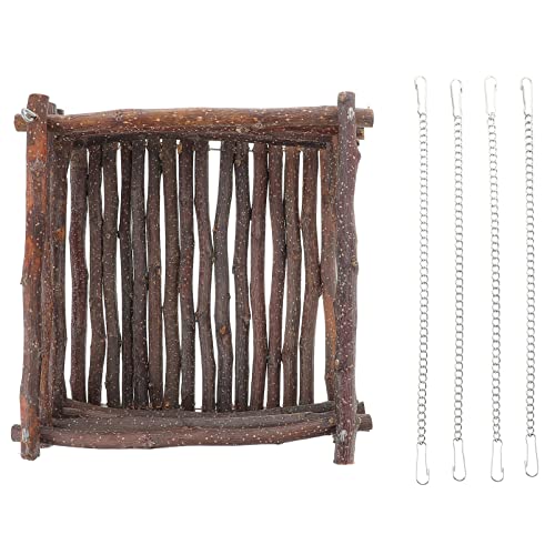 Abaodam 1Satz Hamster Hängematte aus Holz mit Hängeswing für Kleintiere als Spielplatz und Schlafplatz für Hamster Mäuse und Chinchillas Atmungsaktiv und Praktisch Abaodam 1Satz Hamster Hängematte aus Holz mit Hängeswing für Kleintiere als Spielplatz und Schlafplatz für Hamster Mäuse und Chinchillas Atmungsaktiv und Praktisch von Abaodam