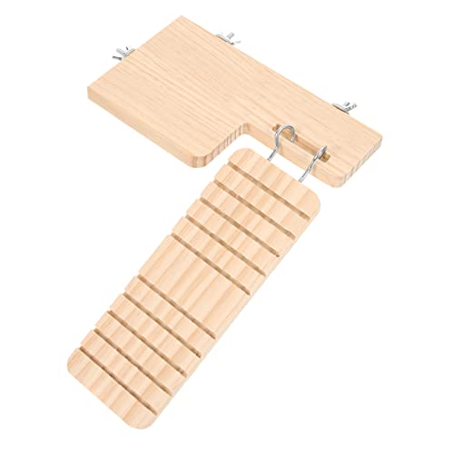Abaodam 1Satz Hamster Kletterspielzeug aus Holz Beiß Leiter Plattform für Käfige und Langlebig für Hamster und Kleine Vögel Fördert Gesundheit und Aktivität von Abaodam