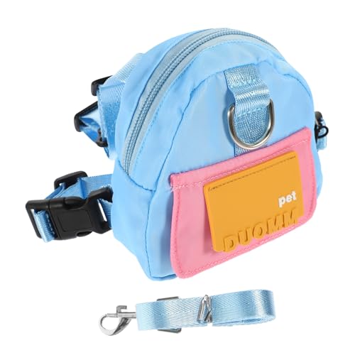 Abaodam 1Satz Haustier Hunderucksack mit Integrierter Kotbeutelspender Funktion Kleiner Verstellbarer Reisetasche für Hunde für Snacks von Abaodam