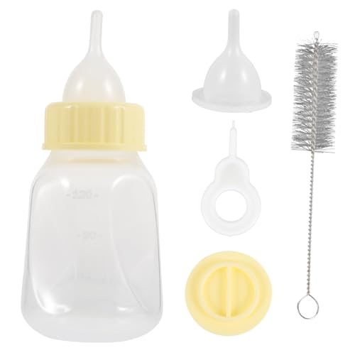 Abaodam 1Satz Katzen und Futterflasche Haustier Milchflasche für Welpen und Kätzchen zu Reinigen Weicher Nippel für Komfortables Füttern von Abaodam