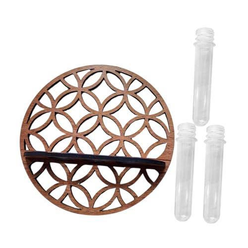 Abaodam 1Satz Wand Hydrokultur Pflanzenhalter mit Reagenzglasvase und Holzständer Deko Pflanzgefäß für Hydrokultur Kunststoff Terrarium für Wohnzimmer und Schlafzimmer für Kleine Abaodam 1Satz Wand Hydrokultur Pflanzenhalter mit Reagenzglasvase und Holzständer Deko Pflanzgefäß für Hydrokultur Kunststoff Terrarium für Wohnzimmer und Schlafzimmer für Kleine von Abaodam