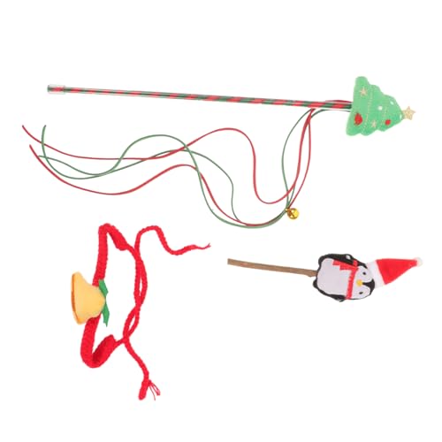 Abaodam 1Satz Weihnachtliches Katzenhalsband Set mit Interaktivem Teaser Teiliges Haustierspielzeug für Katzen Dekorative Plüschspielzeuge zur Zahngesundheit Abaodam 1Satz Weihnachtliches Katzenhalsband Set mit Interaktivem Teaser Teiliges Haustierspielzeug für Katzen Dekorative Plüschspielzeuge zur Zahngesundheit von Abaodam