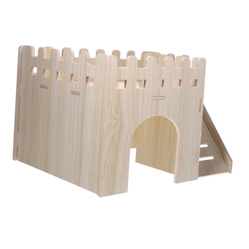 Abaodam 1Set Hamsterversteck aus Holz mit Treppe Meerschweinchenhaus für Kleintiere leicht zu reinigen für Frettchen Igel und Zwerghasen fördert Abaodam 1Set Hamsterversteck aus Holz mit Treppe Meerschweinchenhaus für Kleintiere leicht zu reinigen für Frettchen Igel und Zwerghasen fördert von Abaodam