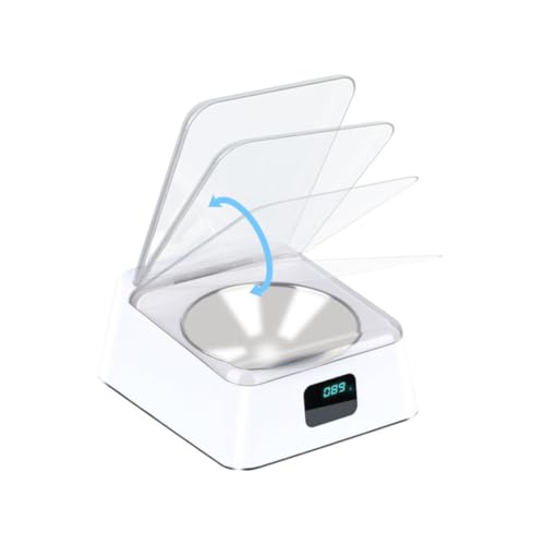 Abaodam 1Stück Automatischer Infrarot Induktion Tiernahrungsspender für Katzen und Hunde mit Rutsch Basis Hochwertiger Pet Lunch Dispenser für Einfache Fütterung und Sichere Anwendung von Abaodam