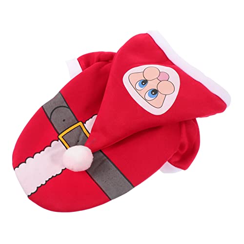 Abaodam 1Stück Weihnachtlicher Haustiermantel für Katzen Bequeme und Leichte Tierbekleidung für Outdoor Aktivitäten Design Festlichem mit Schwarzem von Abaodam