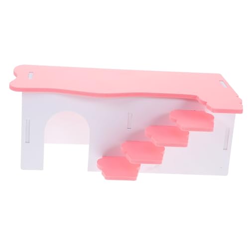 Abaodam Hamsterhaus mit Leiter und Plattform Mehrkammerversteck für Hamster Meerschweinchen Warmes Spielzeug für Kleine Tiere aus Natürlichem Material für und Spiel Abaodam Hamsterhaus mit Leiter und Plattform Mehrkammerversteck für Hamster Meerschweinchen Warmes Spielzeug für Kleine Tiere aus Natürlichem Material für und Spiel von Abaodam