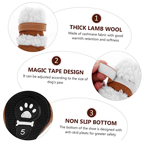 Abaodam 2 Paare Teiliges Haustier Winterstiefel Warme rutschfeste Hundeschuhe aus Robustem Material Schützende Pfotenboots für Kleine und Mittelgroße Hunde im Outdoor Einsatz Abaodam 2 Paare Teiliges Haustier Winterstiefel Warme rutschfeste Hundeschuhe aus Robustem Material Schützende Pfotenboots für Kleine und Mittelgroße Hunde im Outdoor Einsatz von Abaodam