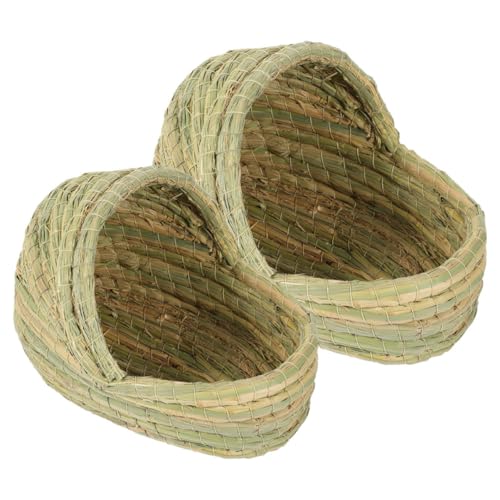 Abaodam 2 STÜCK Hühner Legenest aus Stroh Woven Nest für Kleintiere für Hühner Kaninchen und Andere Haustiere Leicht zu Reinigen und Sicher für Eiablage Abaodam 2 STÜCK Hühner Legenest aus Stroh Woven Nest für Kleintiere für Hühner Kaninchen und Andere Haustiere Leicht zu Reinigen und Sicher für Eiablage von Abaodam