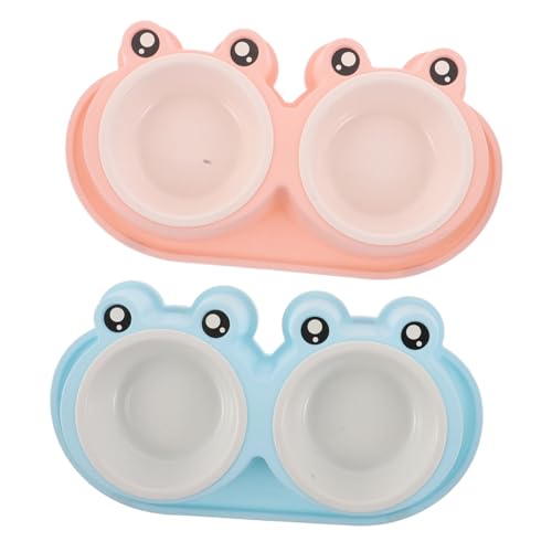 Abaodam 2 Sätze Anti-ant Katzenfutternäpfe mit Frosch-Design rutschfeste Doppel-Schalen aus Kunststoff für Hunde und Katzen Outdoor Geeignet Leicht zu Reinigen für Streunerkatzen und Abaodam 2 Sätze Anti-ant Katzenfutternäpfe mit Frosch-Design rutschfeste Doppel-Schalen aus Kunststoff für Hunde und Katzen Outdoor Geeignet Leicht zu Reinigen für Streunerkatzen und von Abaodam