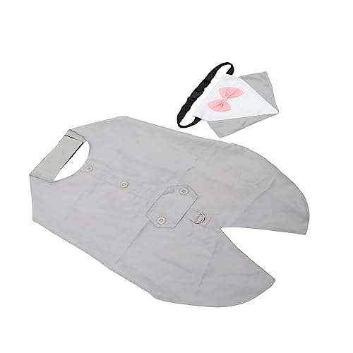 Abaodam 2 Sets Anspruchsvolles Hundehochzeitskostüm Dreieckiges Halsband Fliege Fliege Für Welpen Haustieranzug Elegante Fliege Kleidung Abaodam 2 Sets Anspruchsvolles Hundehochzeitskostüm Dreieckiges Halsband Fliege Fliege Für Welpen Haustieranzug Elegante Fliege Kleidung von Abaodam