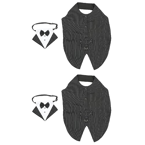 Abaodam 2sätze Delikates Hundekostüm Hochwertiger Hundeschal Mit Verstellbarem Bandana Für Hochzeiten Und Festliche Anlässe Für Kleine Bis Große Hunde von Abaodam