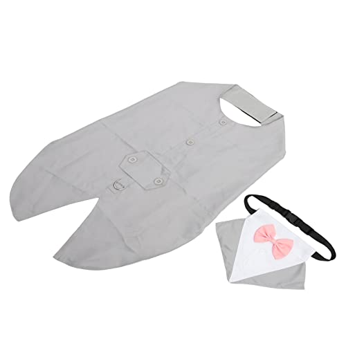 Abaodam 2 Sätze Hundeanzug Hund Hochzeitsdeko Hundeprinz-Outfit Smokingkragen Für Hunde Hund Ostern Cinco De Mayo Hundehalstuch Formeller Smoking Haustier Binden Hündchen Bankett Polyester von Abaodam