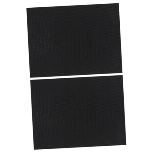 Abaodam 2 Stück Aquarium-Stoßdämpfer Fischfiletmatte Dichtungsmaterial Schwammfilter Filtermedien für Aquarien Aquarienmatte für den Untertank Aquariumschwamm Filter Schaum Schwarz von Abaodam