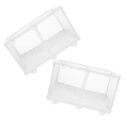 Abaodam 2 Stück Aquarium Zuchtbox mit Saugnapf Große Aufzuchtbox aus Langlebigem Kunststoff und Nylon Transparente Brutbox für Fischbrut und Jungfische Isolierende Trennwand zur Abaodam 2 Stück Aquarium Zuchtbox mit Saugnapf Große Aufzuchtbox aus Langlebigem Kunststoff und Nylon Transparente Brutbox für Fischbrut und Jungfische Isolierende Trennwand zur von Abaodam
