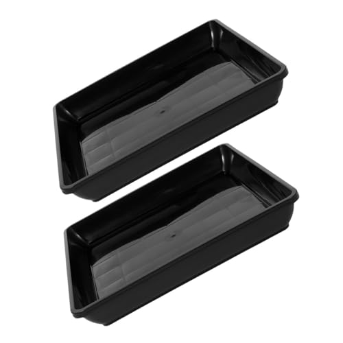 Abaodam 2 Stück Blumentopf Tabletts Große Pflanzenuntersetzer Pflanzuntersetzer Pflanzentabletts Zimmerpflanzentöpfe Untersetzer Pflanzgefäße Tabletts Pflanztablett von Abaodam
