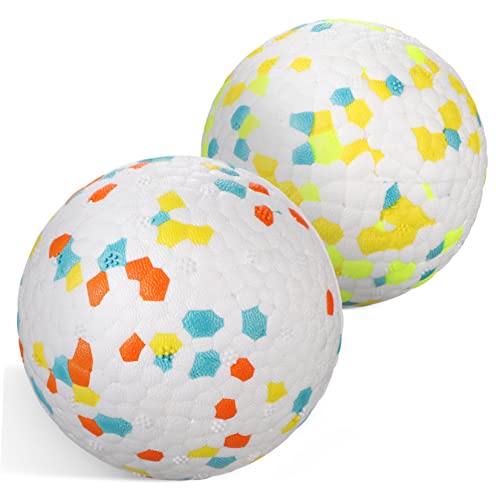 Abaodam 2 Stück Bouncy Dog Balls Langlebiges Kauspielzeug für Hunde Schwimmende Interaktive Spielzeuge mit Partikeln für Mundreinigung und Gesundheitsförderung Abaodam 2 Stück Bouncy Dog Balls Langlebiges Kauspielzeug für Hunde Schwimmende Interaktive Spielzeuge mit Partikeln für Mundreinigung und Gesundheitsförderung von Abaodam