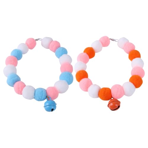 Abaodam 2 Stück Elastisches Katzenhalsband mit Wollball Modisches in Blau und Orange Bequemes und Leichtes Haustier Accessoire Geeignet für Katzen Stilvolles Kostümzubehör Abaodam 2 Stück Elastisches Katzenhalsband mit Wollball Modisches in Blau und Orange Bequemes und Leichtes Haustier Accessoire Geeignet für Katzen Stilvolles Kostümzubehör von Abaodam