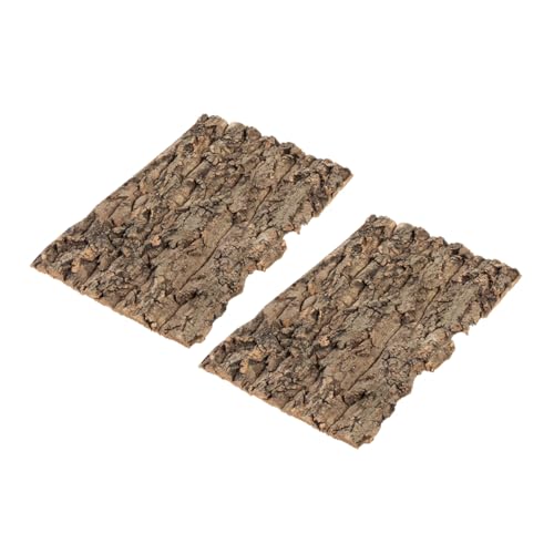 Abaodam 2 Stück Fütterungsbox Terrarium zubehör Reptilienrindendekor Zubehör für Aquarien Reptilienhintergrundbrett Reptilien-Hintergrundrinde Baumrinde für Reptilien Light Brown Abaodam 2 Stück Fütterungsbox Terrarium zubehör Reptilienrindendekor Zubehör für Aquarien Reptilienhintergrundbrett Reptilien-Hintergrundrinde Baumrinde für Reptilien Light Brown von Abaodam