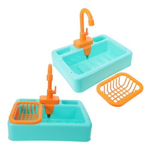 Abaodam 2 Stück Gemüsebeckenspielzeug kleines Sittichbad Brunnen-Vogeltränke Vogelkäfigbadezubehör Vogelbadbehälter Haustiervogelbad mit Wasserhahn Plastik Light Green Abaodam 2 Stück Gemüsebeckenspielzeug kleines Sittichbad Brunnen-Vogeltränke Vogelkäfigbadezubehör Vogelbadbehälter Haustiervogelbad mit Wasserhahn Plastik Light Green von Abaodam