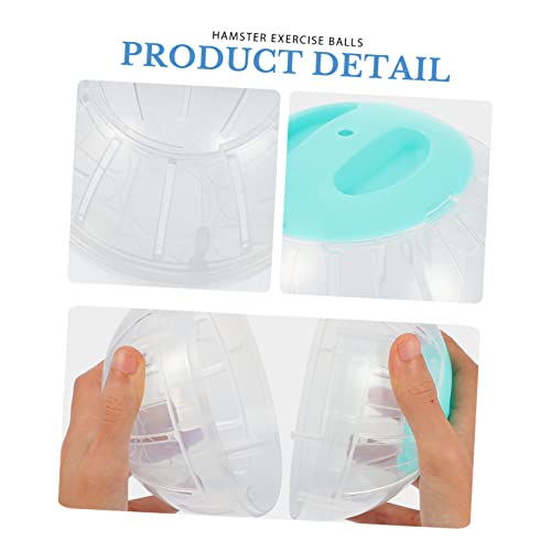 Abaodam 2 Stück Hamster Laufkugel Transparente Kleine Haustier Übungskugeln für Zwerghamster und Kleintiere Langlebige Laufräder zur Steigerung Aktivität und Spielspaß von Abaodam