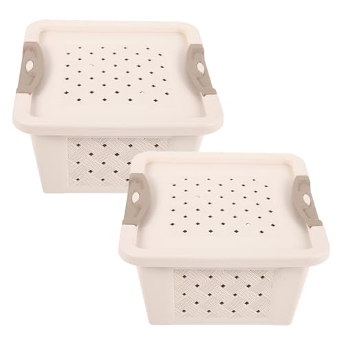 Abaodam 2 Stücke Hamster Transportbox aus Kunststoff Atmungsaktive Tragebox für Kleintiere für Igel Kaninchen und Chinchillas von Abaodam