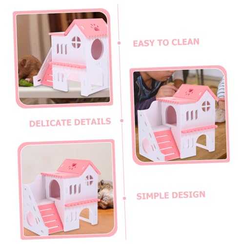 Abaodam 2 Stück Hamster Villa Buntes Nagerhaus Kleintier Versteck Spielhaus aus PVC Beißfest für Hamster Meerschweinchen Kaninchen als Schlaf und Rückzugsort Innen Abaodam 2 Stück Hamster Villa Buntes Nagerhaus Kleintier Versteck Spielhaus aus PVC Beißfest für Hamster Meerschweinchen Kaninchen als Schlaf und Rückzugsort Innen von Abaodam