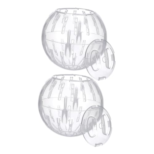 Abaodam 2 Stück Hamsterball Transparent Übungsball für Hamster und Kleintiere Fördert Aktivität und Langeweile für Dwarf Hamster und Chinchillas Abaodam 2 Stück Hamsterball Transparent Übungsball für Hamster und Kleintiere Fördert Aktivität und Langeweile für Dwarf Hamster und Chinchillas von Abaodam