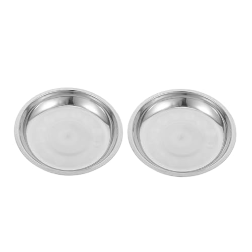 Abaodam 2 Stück Haustiernapf Aus Edelstahl Hundenapf Für Kleine Rassen Hundenapf Im Freien Kleine Hundefutterschale Hundefutter Gericht Welpennäpfe Aus Edelstahl Silver Rostfreier Stahl von Abaodam