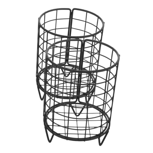 Abaodam 2 Stück Heufütterung klein Nahrungssuche Kaninchen Häschen-Feeder Chinchilla -Heu -Feeder Futterspender aus Metall Tierfütterung Tierfuttermittel Hasenfutter Schmiedeeisen Schwarz von Abaodam