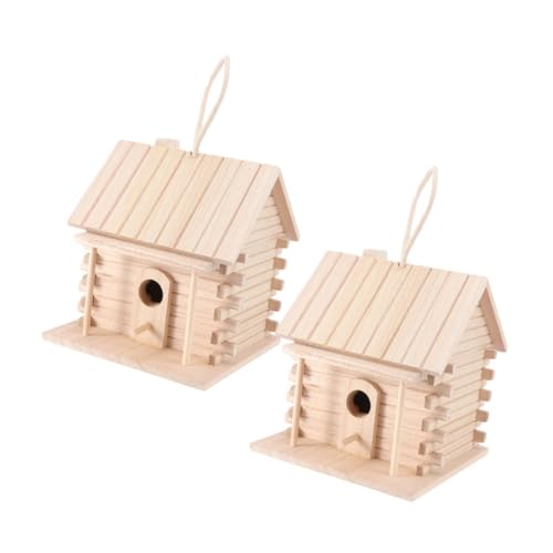 Abaodam 2 Stück Hölzernes Nest Hängend Zubehör Für Vögel Im Freien Outdoor- Rustikales Vogelhaus Außerhalb Von Vogelhäuschen Vogelbett Vogelnest Aus Türdekoration Seilenhaus Abaodam 2 Stück Hölzernes Nest Hängend Zubehör Für Vögel Im Freien Outdoor- Rustikales Vogelhaus Außerhalb Von Vogelhäuschen Vogelbett Vogelnest Aus Türdekoration Seilenhaus von Abaodam