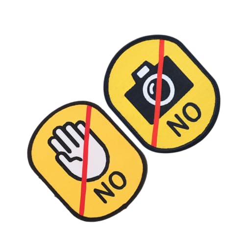 Abaodam 2 Stück Hunde Patches Mit Social Logo Haustier Aufkleber „Nicht Aufnähen“ „Arbeitshund Patch“ „Nicht Berühren“ Aufkleber Hunde Patches Für Geschirr „Nicht Streicheln“ von Abaodam