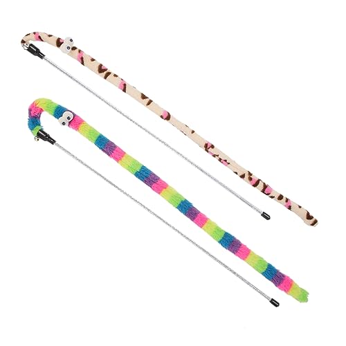 Abaodam 2 Stück Interaktive Katzenangel Spielzeuge Katzen Sticks mit Glocken Langlebig und Unterhaltsam für Katzen für Kitten Bewegung und Spaß Abaodam 2 Stück Interaktive Katzenangel Spielzeuge Katzen Sticks mit Glocken Langlebig und Unterhaltsam für Katzen für Kitten Bewegung und Spaß von Abaodam