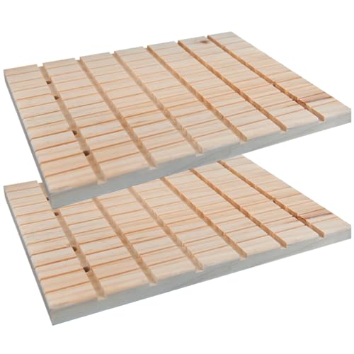 Abaodam 2 Stück Kaninchen Kratzplatte aus Holz Krallenpflege für Kleintiere Geeignet für Chinchillas Meerschweinchen Hamster und von Abaodam