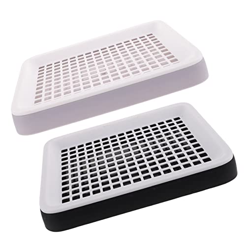 Abaodam 2 Stück Kaninchentoilette für Kleintiere Anti Herbst Töpfchen für Hamster Meerschweinchen Kaninchen Kompakte Katzentoilette mit Reinigungsnetz für Effektives Toilettentraining Abaodam 2 Stück Kaninchentoilette für Kleintiere Anti Herbst Töpfchen für Hamster Meerschweinchen Kaninchen Kompakte Katzentoilette mit Reinigungsnetz für Effektives Toilettentraining von Abaodam