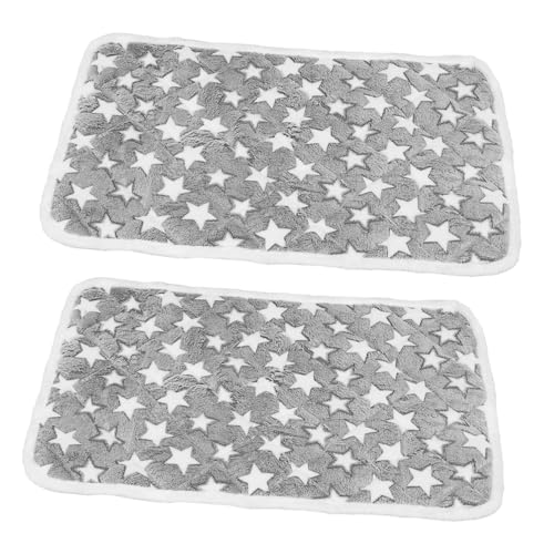 Abaodam 2 Stück Katzendecke Kleintierbett Hundekäfigmatte Waschbar Kaninchenmatte Katzenmatte Kleines Haustierbett Hasenzubehör Kistenpolster Für Hundekäfige Decke Für Katzen von Abaodam
