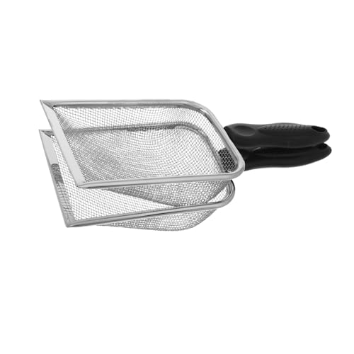 Abaodam 2 Stück Katzenstreu Tierfutter Edelstahl Sieben Streu Schaufel Sand Bagger Strand Mesh Geflügel Siebschaufel Stahl Streuschaufel Metall Schwarz Abaodam 2 Stück Katzenstreu Tierfutter Edelstahl Sieben Streu Schaufel Sand Bagger Strand Mesh Geflügel Siebschaufel Stahl Streuschaufel Metall Schwarz von Abaodam