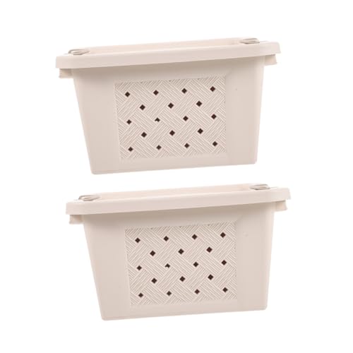 Abaodam 2 Stück Kleintier Transportbox für Hamster Meerschweinchen Kaninchen und Vögel Atmungsaktiver Tragbehälter für Reisen Ausflüge und Camping Große Kapazität Tragbar und Praktisch von Abaodam