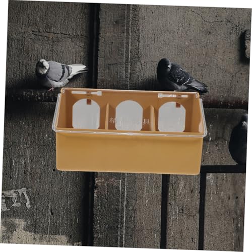 Abaodam 2 Stück Kunststoff Vogelkäfig Futterspender mit Großer Kapazität Vielseitiger Hängender Futter Wassernapf für Papageien Tauben und Kleinvögel Robust und Einfach zu Reinigen von Abaodam