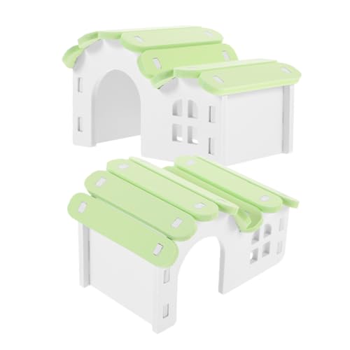 Abaodam 2 Stück PVC Kleintierhaus für Meerschweinchen und Hamster Robustes Reißfestes Versteck mit Farbigem Design Komfortables Warmes Schlaf und Spielhaus für Kleine Nagetiere im Abaodam 2 Stück PVC Kleintierhaus für Meerschweinchen und Hamster Robustes Reißfestes Versteck mit Farbigem Design Komfortables Warmes Schlaf und Spielhaus für Kleine Nagetiere im von Abaodam