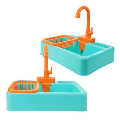 Abaodam 2 Stück Papageien-badewannen-Spielzeug, Automatische Vogelbadewanne Mit Wasserhahn, Sittich-duschbox, Kinderwasser-/gemüsewaschbecken, Spielküchen-Spielzeug Für Vögel Abaodam 2 Stück Papageien-badewannen-Spielzeug, Automatische Vogelbadewanne Mit Wasserhahn, Sittich-duschbox, Kinderwasser-/gemüsewaschbecken, Spielküchen-Spielzeug Für Vögel von Abaodam