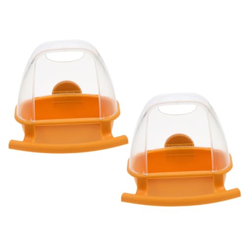 Abaodam 2 Stück Parrot Cage Feeder Kunststoff Futter und Wassernapf zum Aufhängen Langlebig Bruchsicher Geeignet für Wellensittiche Nymphensittiche und Kleine Haustiere Vogelkäfig Zubehör von Abaodam