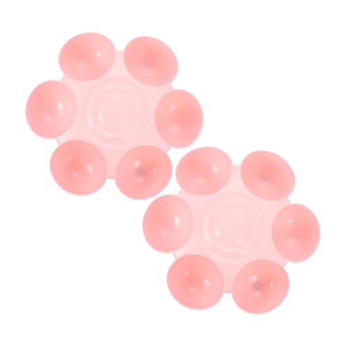 Abaodam 2 Stück Pet Futternapf Blütenförmige Wasserschale für Katzen Blütenblätter Design rutschfest Leicht zu Reinigen Multifunktional für Futter und Wasser Rosa von Abaodam