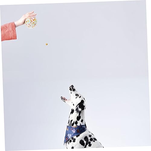 Abaodam 2 Stück Stabile Hundekauspielzeuge aus Lebensmittelechtem Material Bissfeste Welpen Kauspielbälle in Leuchtenden Farben Interaktive Spielbälle zur Zahnpflege und Energieentladung von Abaodam