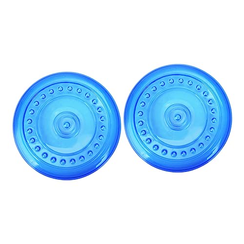 Abaodam 2 Stück Teiliges Hundespielzeug Flying Disc aus Robustem Material Interaktives Kauspielzeug für Große Hunde Geeignet für Outdoor Training und Welpenspiel Mittelgroß Blau Fördert von Abaodam