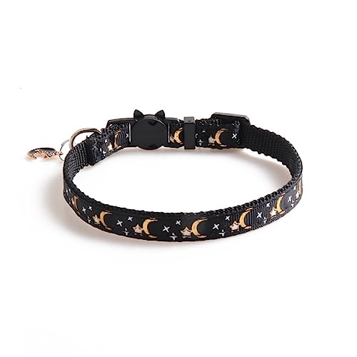 Abaodam 2 Stück Teiliges Katzenhalsband mit Sternen Mond Verstellbar und Abnehmbar aus Bequemem für Katzen und Kätzchen Gemischten Haustier Zubehör Abaodam 2 Stück Teiliges Katzenhalsband mit Sternen Mond Verstellbar und Abnehmbar aus Bequemem für Katzen und Kätzchen Gemischten Haustier Zubehör von Abaodam