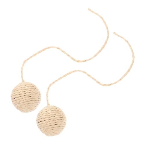 Abaodam 2 Stück Teiliges Katzenspielzeug mit Sisal Ball für Katzenkratzmöbel Langlebig Vielseitig Montieren für Indoor Katzen und Ihre Spielbedürfnisse von Abaodam